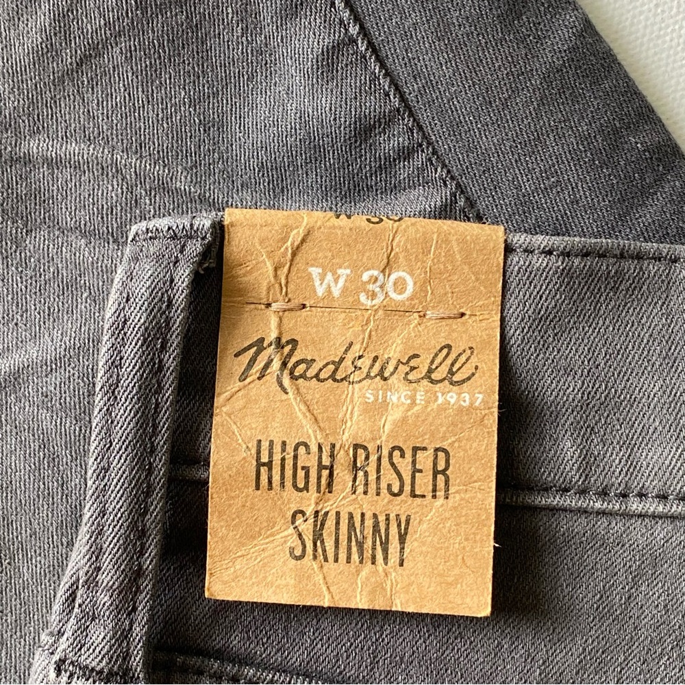 NWT Madewell 9" High-Rise Skinny Jeans in Dusty Wash, Size: UK 30, - Picture 7 of 12